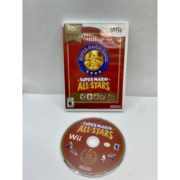 Super Mario All Stars (Nintendo Wii, 2010) NO MANUAL Tested Working Authentic